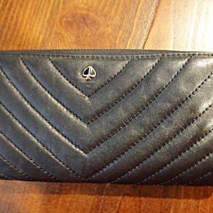 Kate Spade Leather Quilted Long Continental Wallet